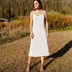 The Flora Slip (Long) in Alabaster